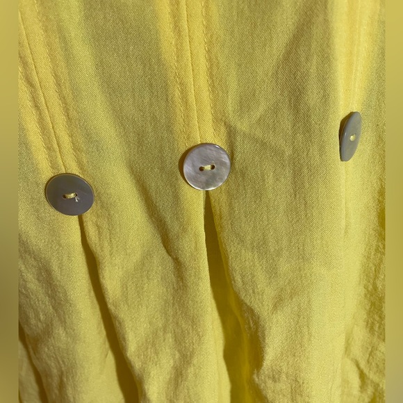 John Mark Layered Langen Look Yellow Blouse - Picture 7 of 7